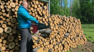 Заготовка дров в Рузе